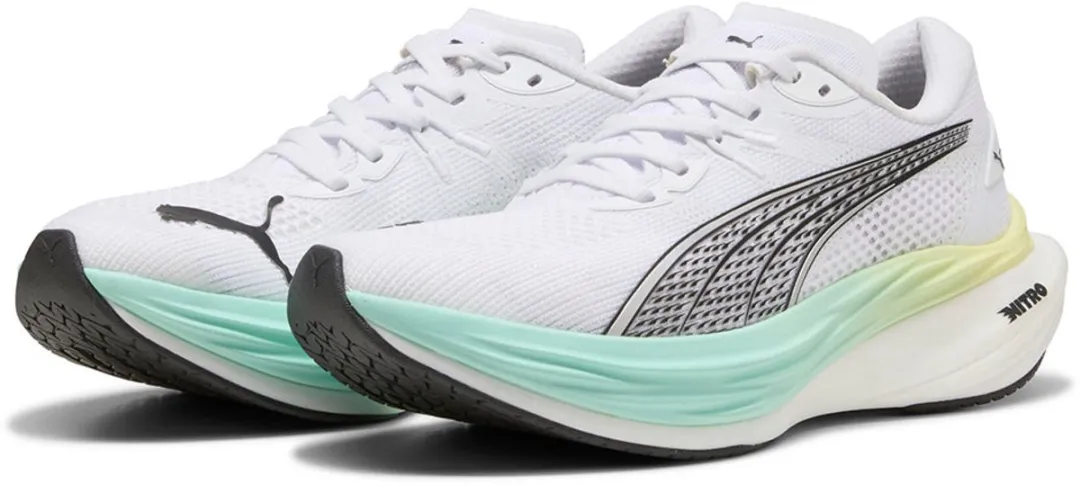 PUMA Deviate Nitro 3 Hardloopschoenen - 36 - Wit/Mint - afbeelding 3 van 6