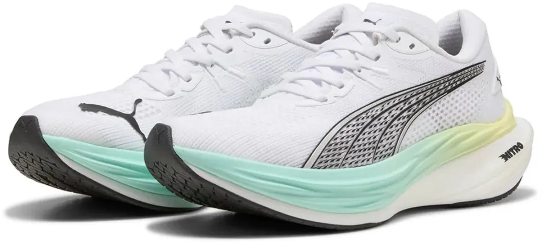 PUMA Deviate Nitro 3 Hardloopschoenen - 36 - Wit/Mint - afbeelding 4 van 6