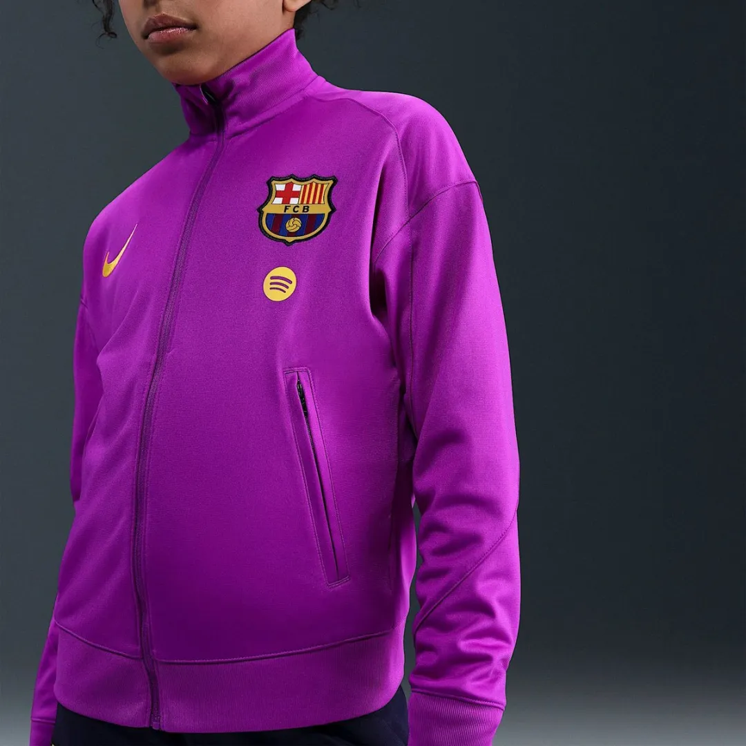 Nike FC Barcelona Strike 2025/26 Trainingspak Junior 158 - Paars-Donkerblauw