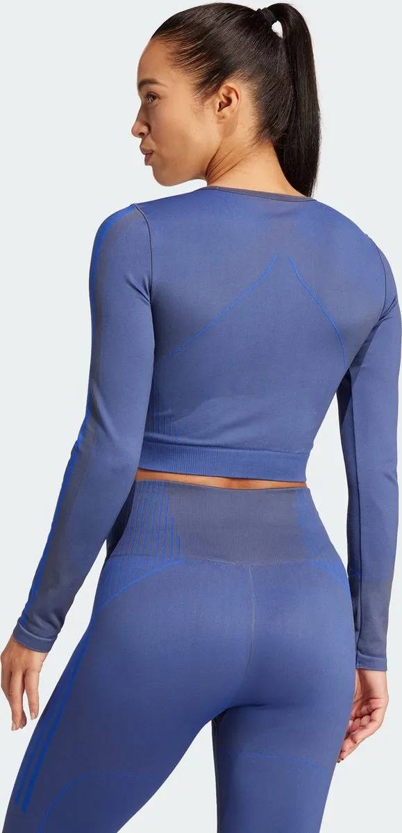 adidas Performance Knit Longsleeve IX6995 - Blauw M