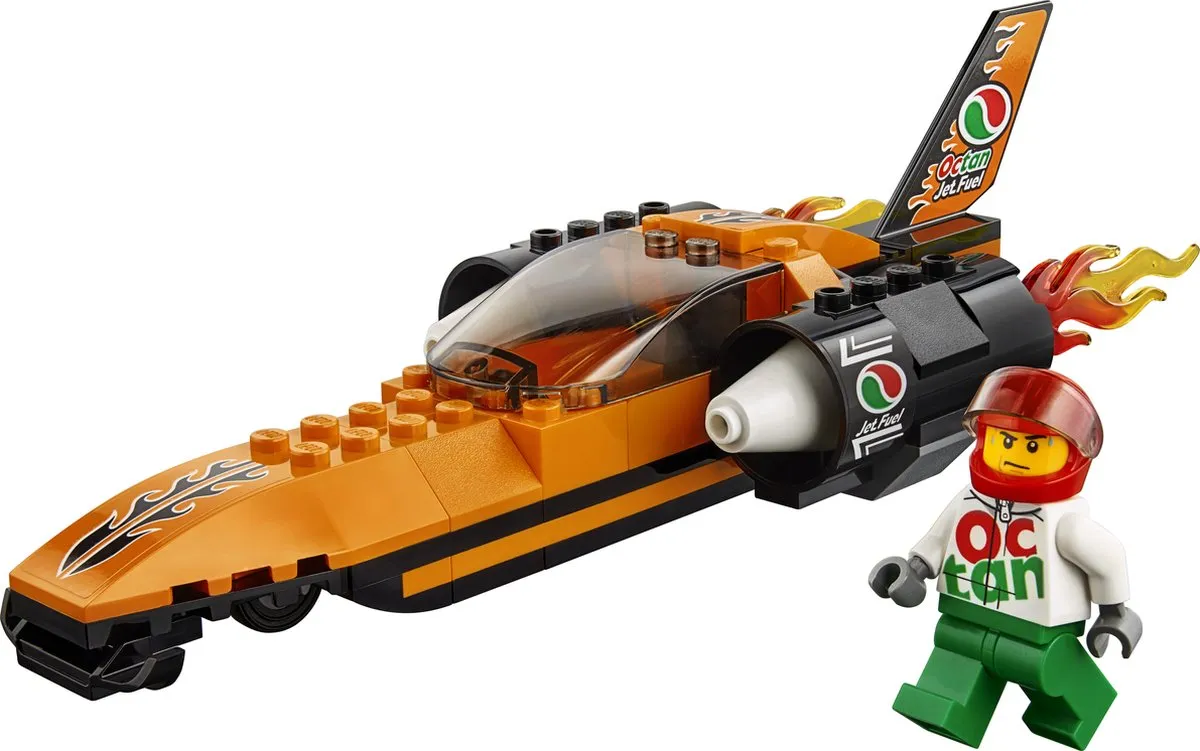 LEGO City 60178 Snelheidsrecordauto - 78 Stukken - Multicolor - afbeelding 3 van 6