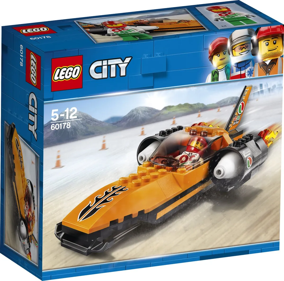 LEGO City 60178 Snelheidsrecordauto