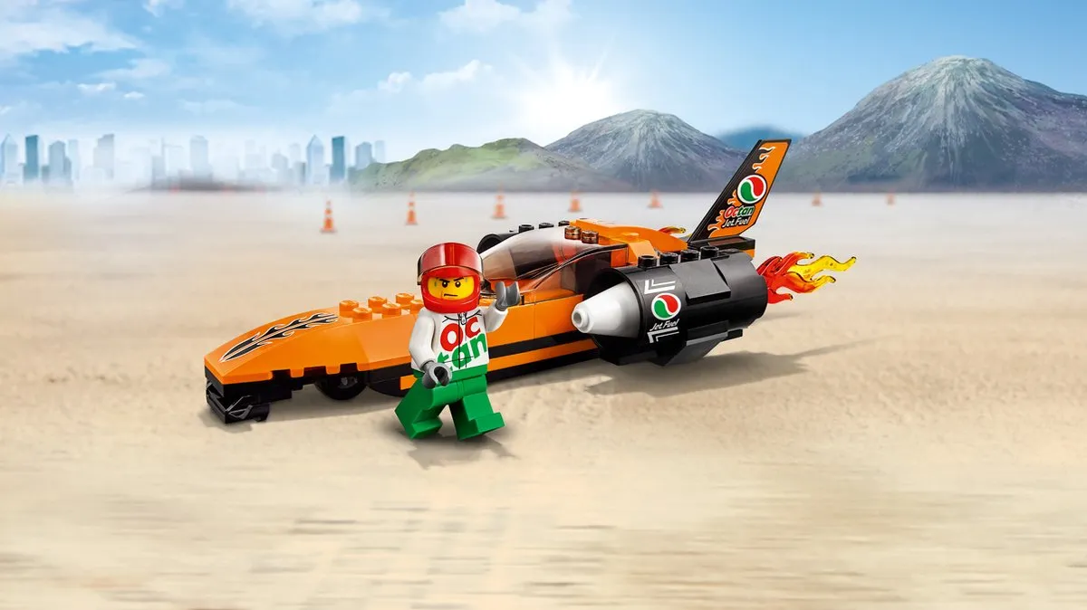 LEGO City 60178 Snelheidsrecordauto - 78 Stukken - Multicolor - afbeelding 5 van 6