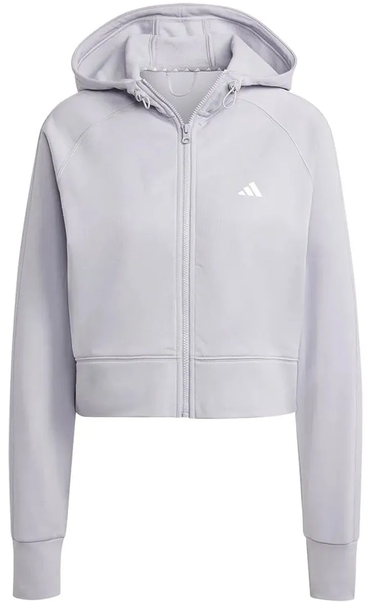 Adidas Aeroready Game And Go Fleece Trainingsjack - L - Grijs