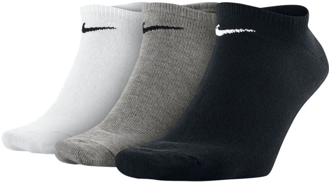 Nike Sokken Unisex 39-42 - 3 Stuks - Zwart/Wit
