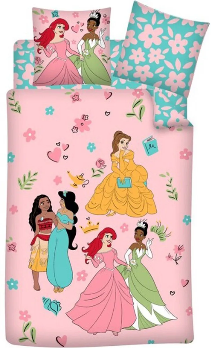 Disney Princess Dekbedovertrek Multicolor - 140x200cm + 90x200cm + 25cm
