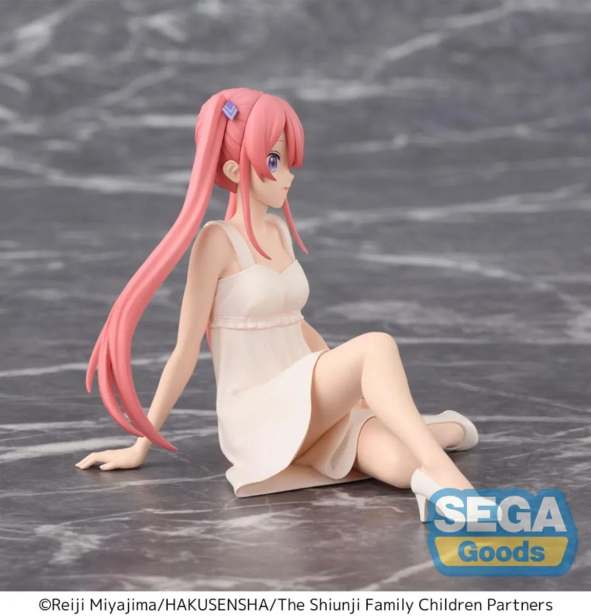 Sega The Shiunji Family Ouka Shiunji 9cm PVC Standbeeld - Wit/Roze