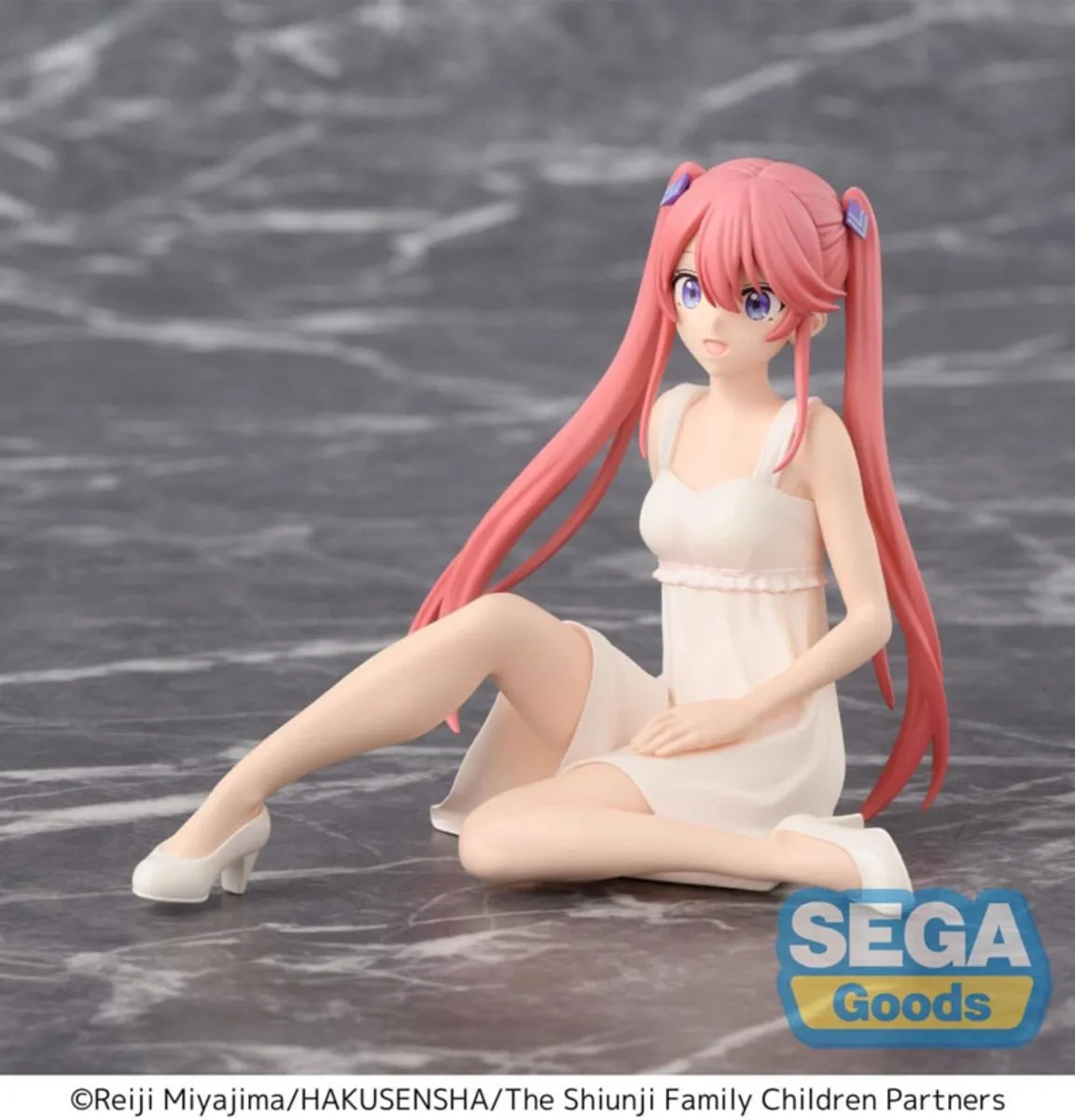 Sega The Shiunji Family Ouka Shiunji 9cm PVC Standbeeld - Wit/Roze