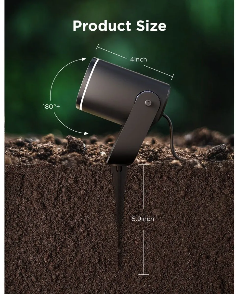 Govee Outdoor Spotlights 2 - 2x LED-spots 11W 4000K - Zwart