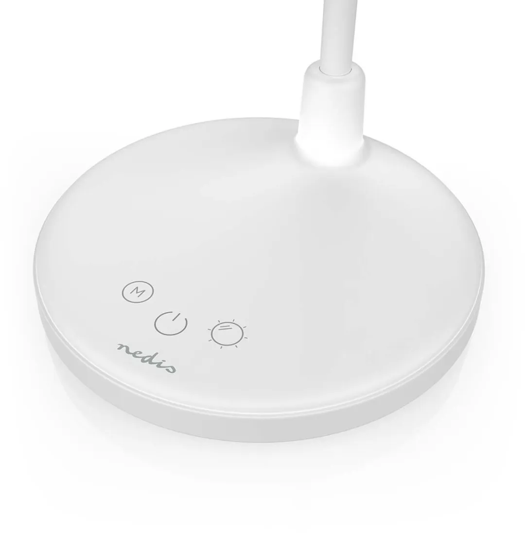 Nedis LED-Bureaulamp 100lm - Dimbaar - Oplaadbaar - Wit