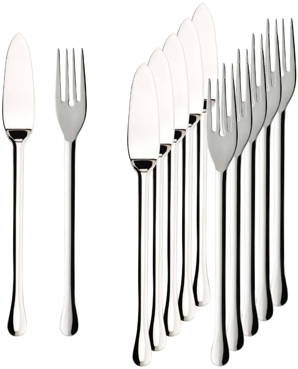 Villeroy & Boch Victor Bestekset - 12 Stuks - Zilver