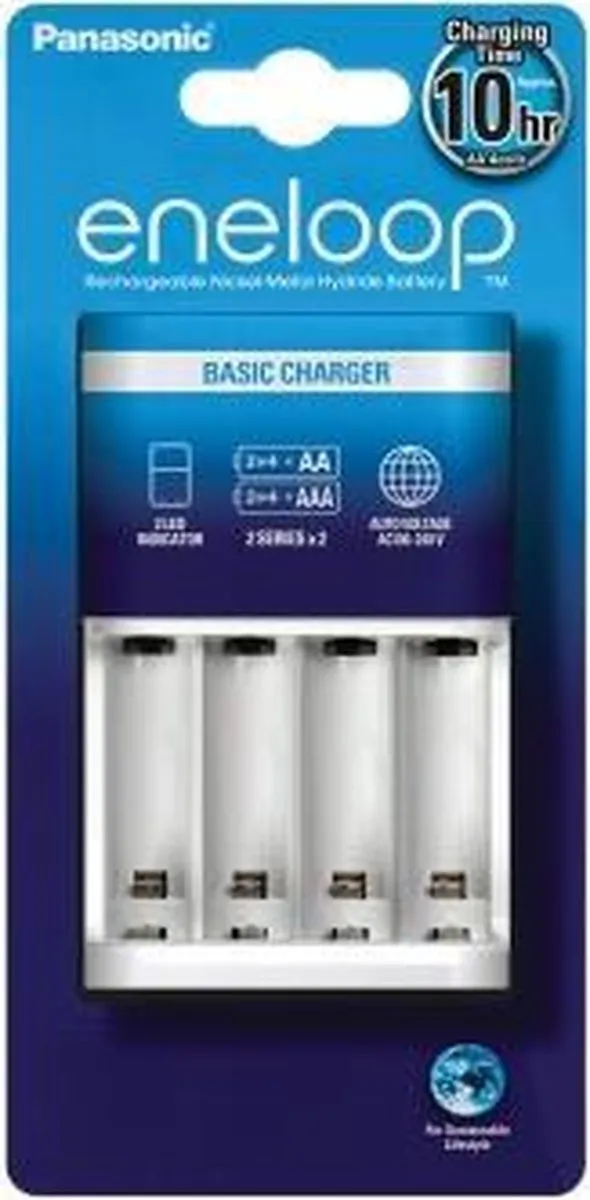 Panasonic BQ-CC51E Oplader - 4x AAA/AA Penlite - Wit