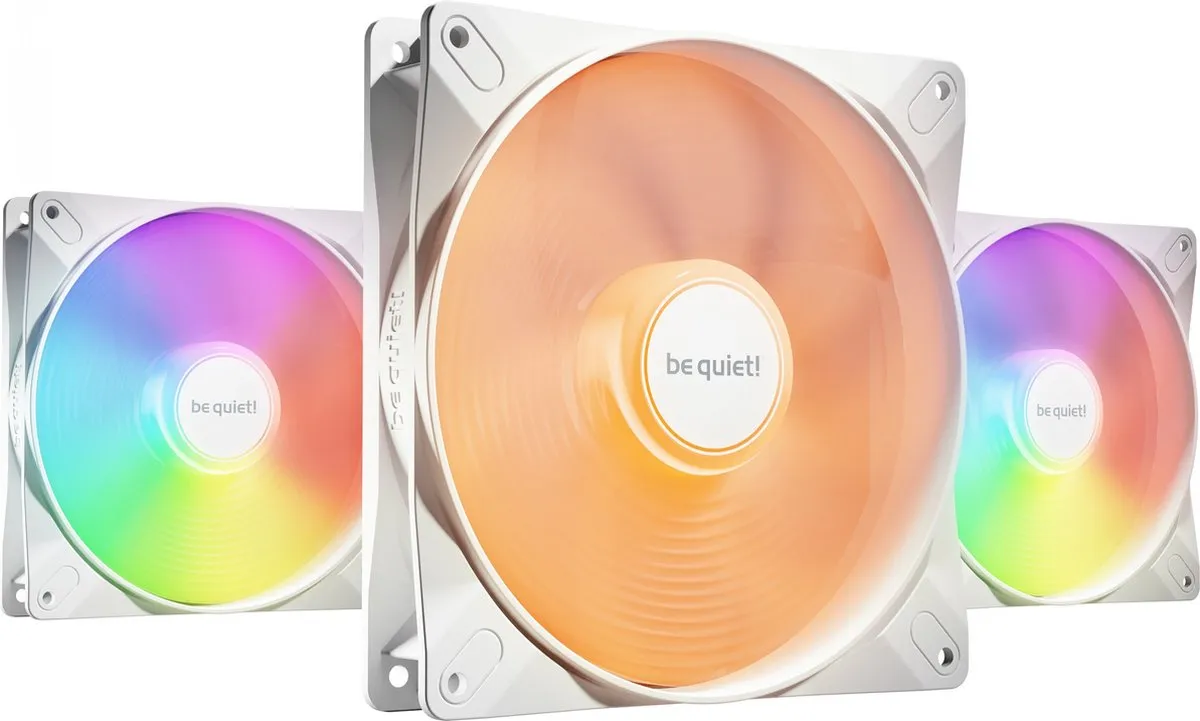 be quiet! Light Wings LX 140mm PWM - 3 Stuks Wit