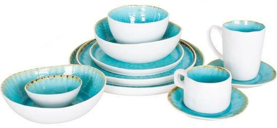 Cosy&Trendy Laguna Schaal B-6272041 - 6 Stuks - Blauw