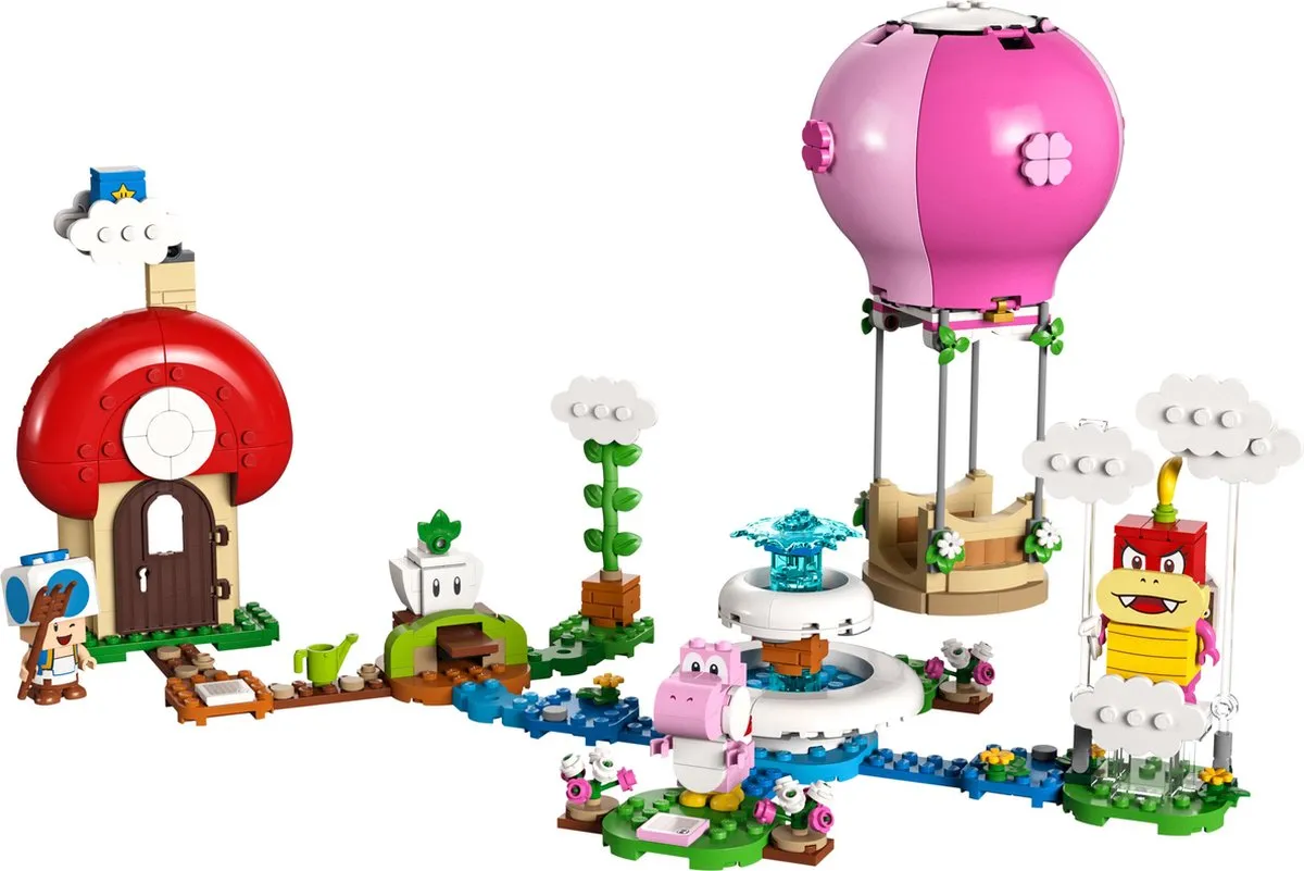 LEGO Super Mario 71419 Uitbreidingsset Peach' Tuin Ballonvaart - 453 Stukken - afbeelding 5 van 6