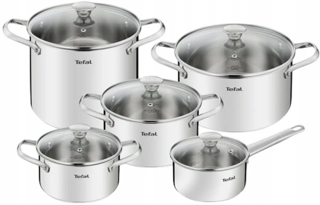 Tefal Daily Cook Pannenset 10-delig - RVS - Zilver