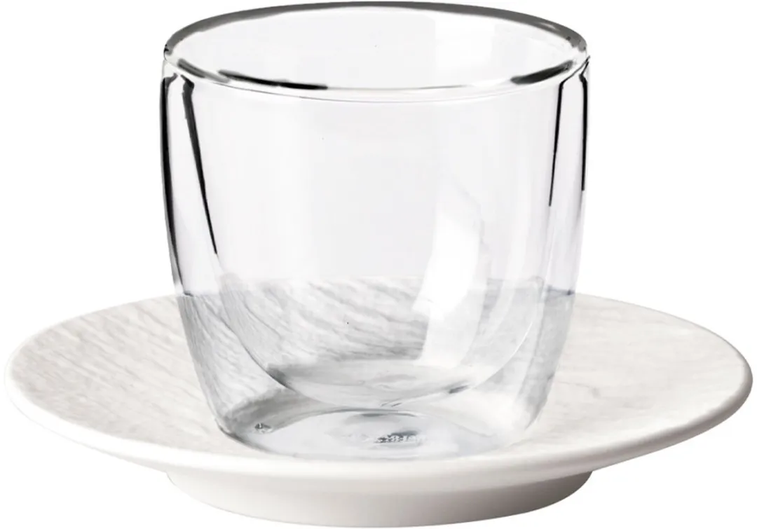 Villeroy & Boch Manufacture Rock Espressoglas 70ml - Zwart - 2 Stuks