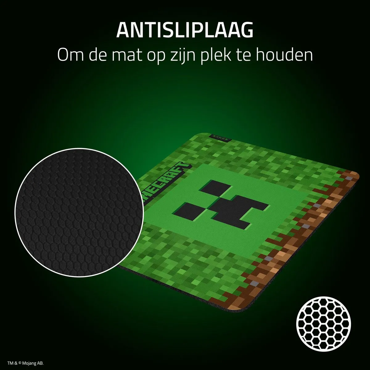 Razer Gigantus V2 M Muismat - Minecraft Groen - afbeelding 6 van 6