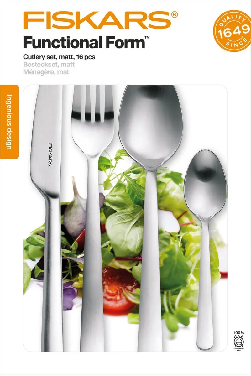 Fiskars Bestekset 16-delig FF 1002958 - 4 Personen - Zilver
