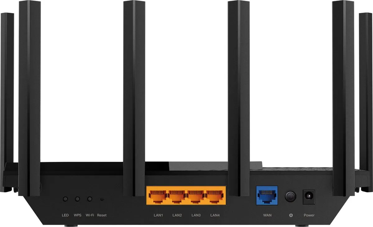 TP-Link Archer AXE75 Tri-Band WiFi 6E Router - 5x LAN, 1x USB