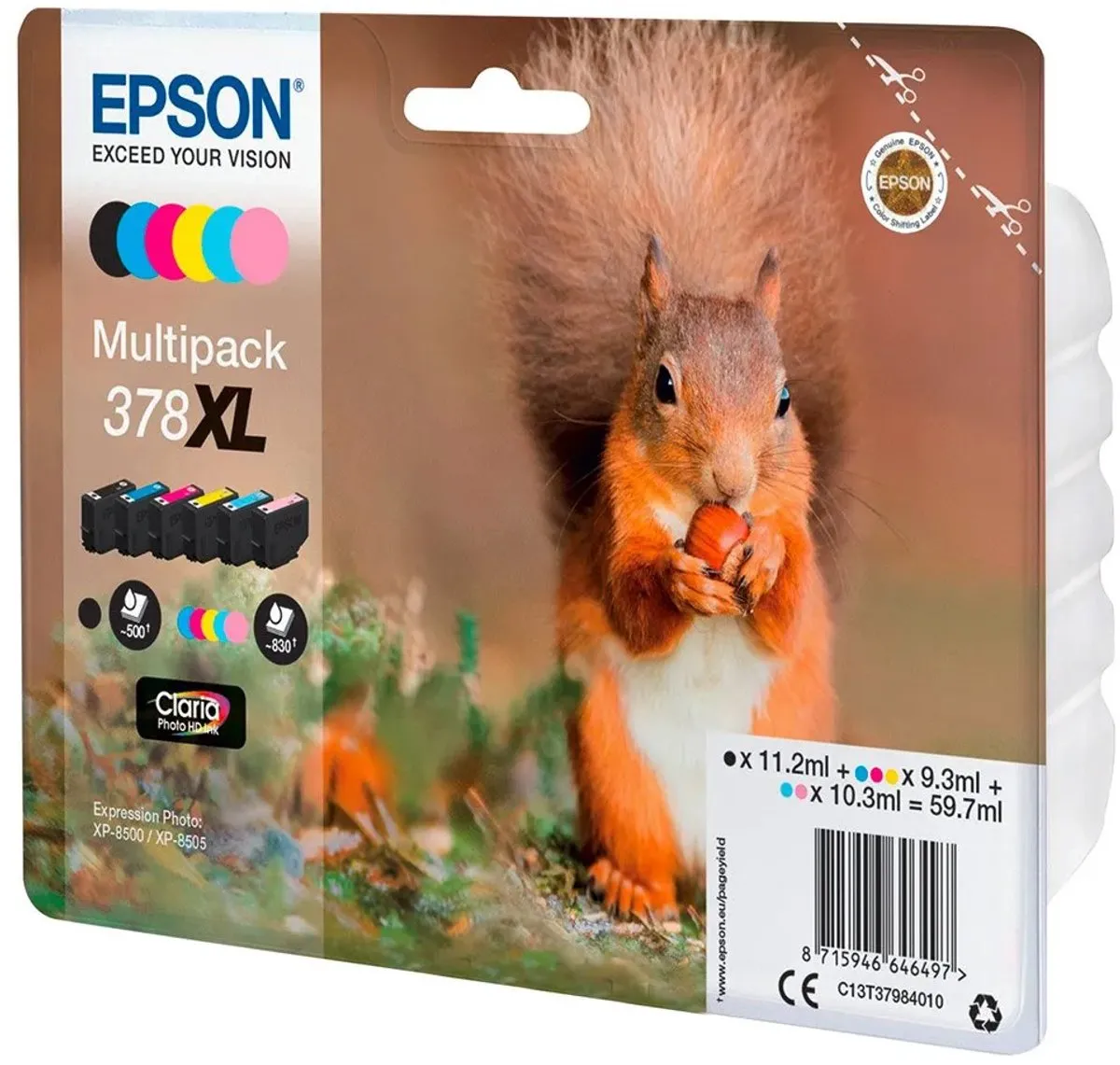 Epson 378XL Inktcartridge - Multicolor - 11.2ml