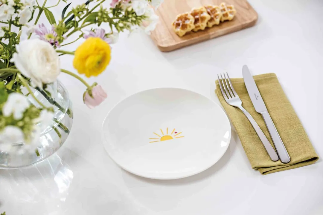 Villeroy & Boch Hello Sunshine Frühstücksset - 3-delig - wit-geel
