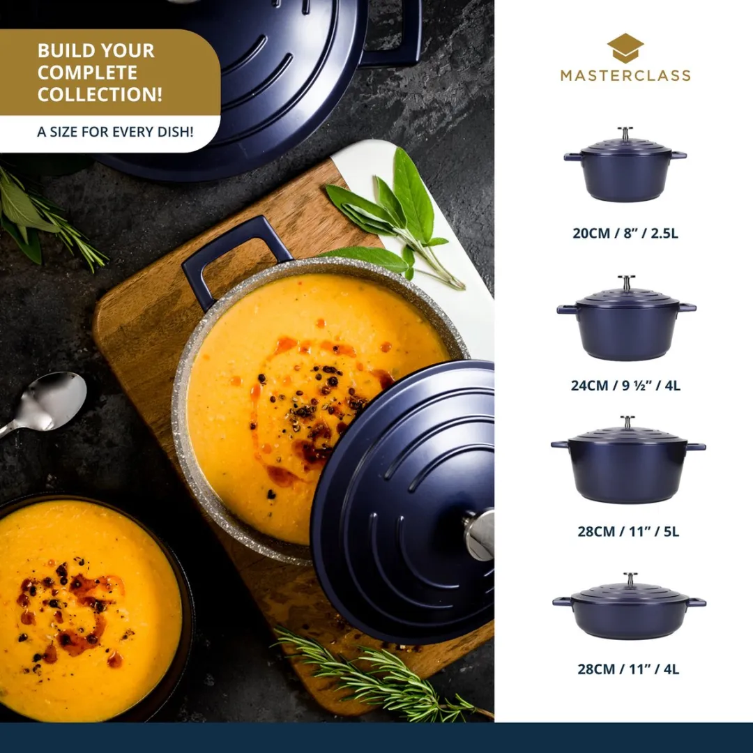 Masterclass Lichtgewicht Braadpan 5L - Blauw