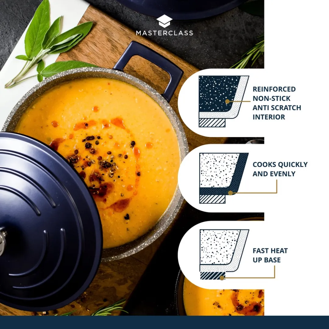 Masterclass Lichtgewicht Braadpan 5L - Blauw