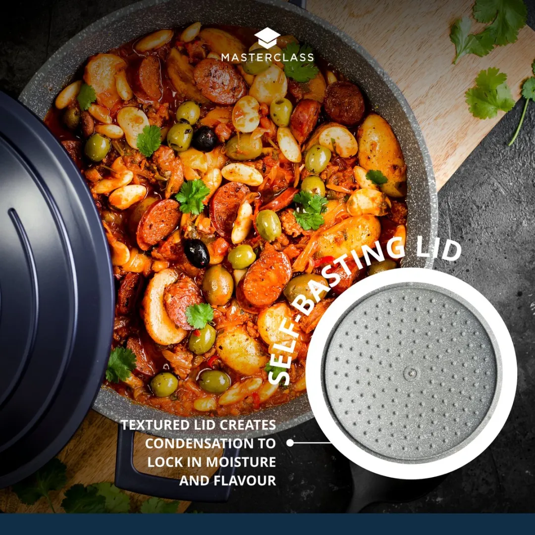 Masterclass Lichtgewicht Braadpan 5L - Blauw