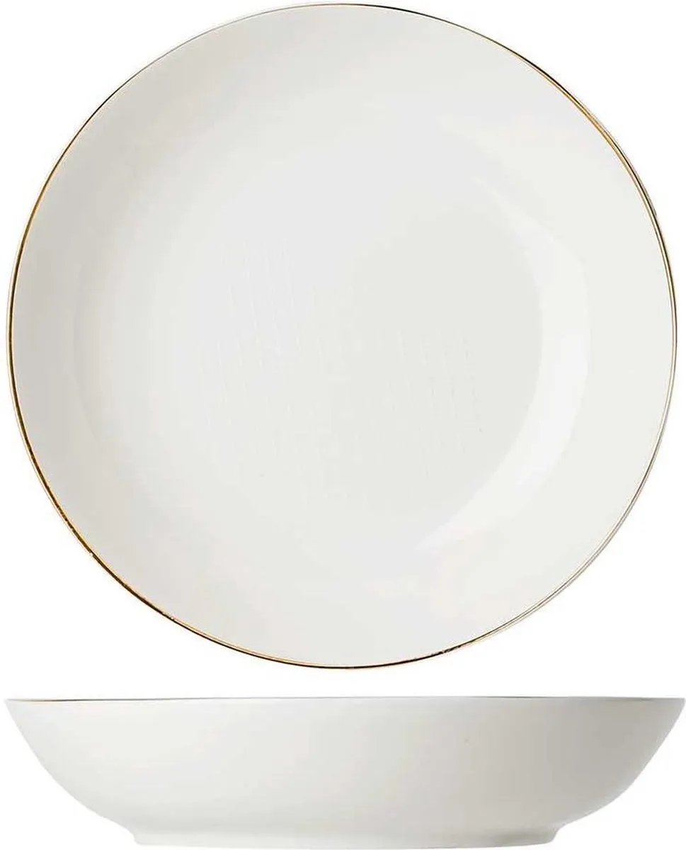 Cosy&Trendy Alina Serviesset 18-delig - Wit/Goud - TSSS254