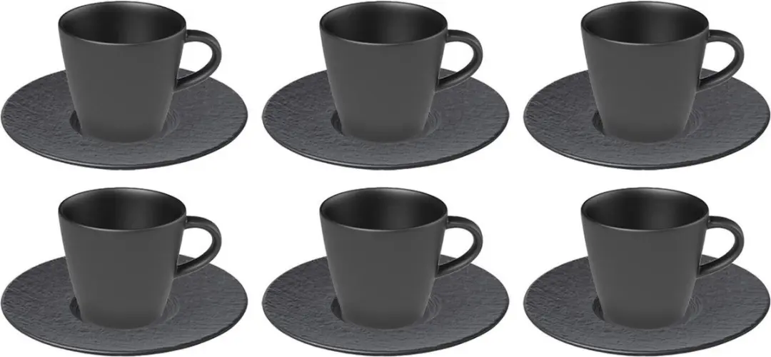 Villeroy & Boch Manufacture Rock Kaffee Set - 6 Stuks - 150ml