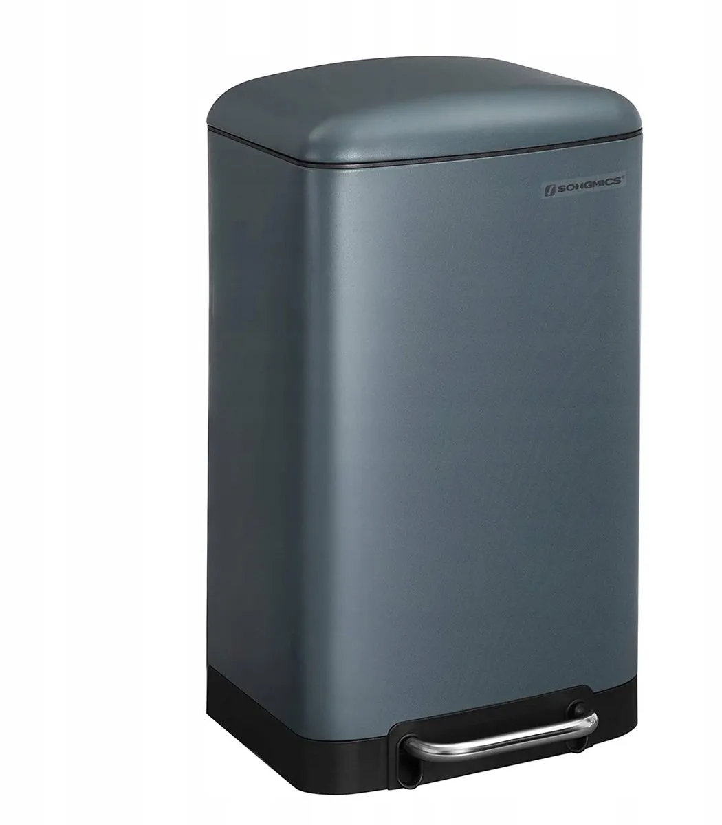 Songmics Prullenbak 30L Antracietgrijs Soft-Close