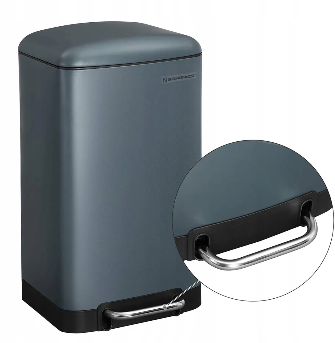 Songmics Prullenbak 30L Antracietgrijs Soft-Close - afbeelding 2 van 5