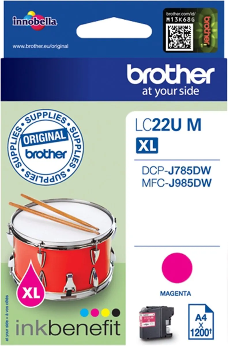 Brother LC-22UM XL Inktcartridge Magenta