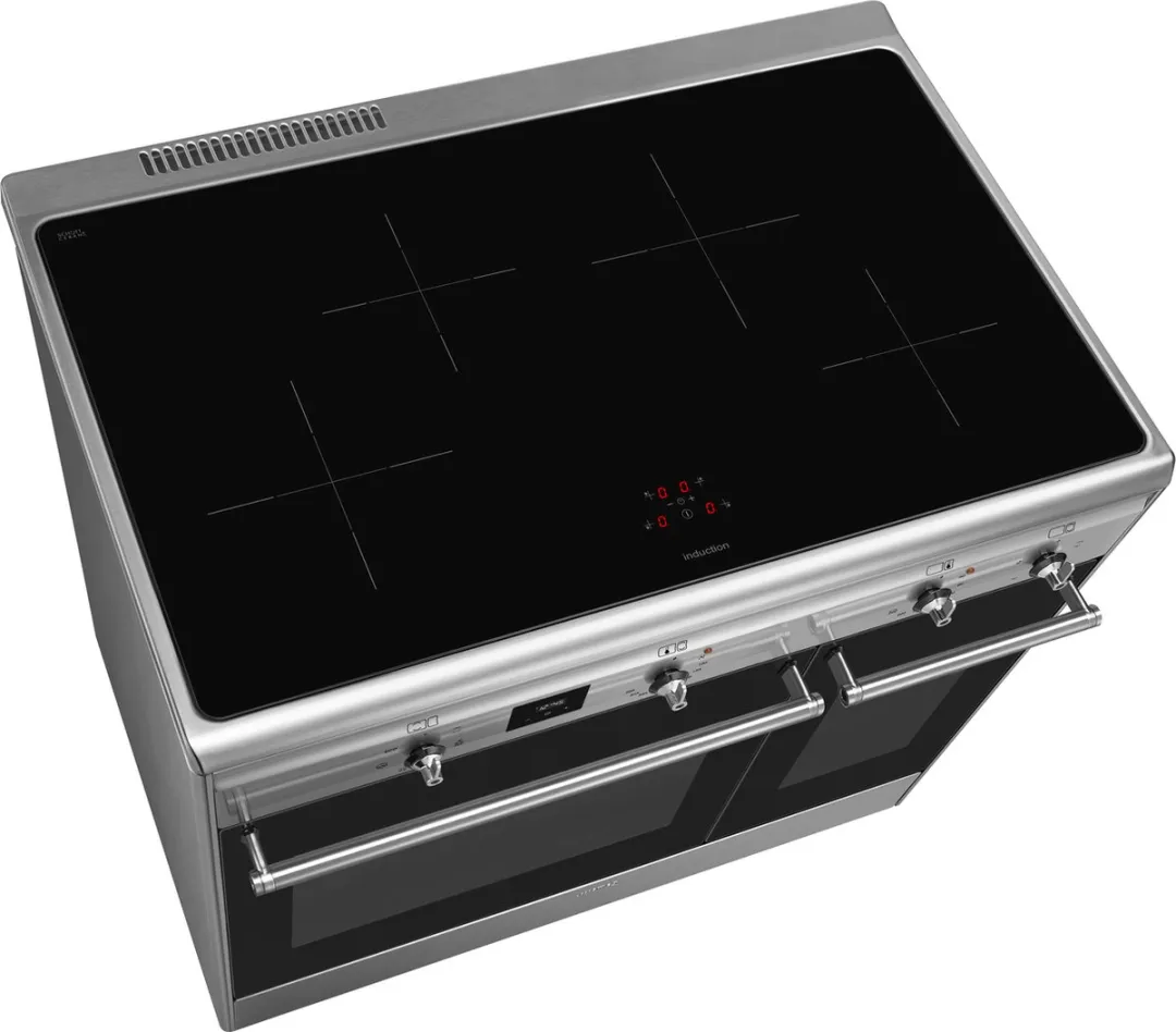 Smeg CX92IM Inductiefornuis 90cm - 4 Kookzones - 2 Ovens - RVS