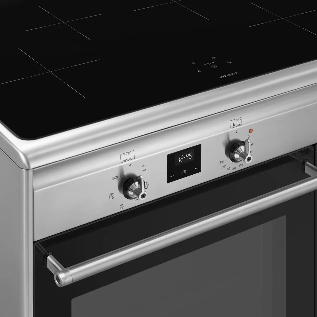 Smeg CX92IM Inductiefornuis 90cm - 4 Kookzones - 2 Ovens - RVS - afbeelding 6 van 6