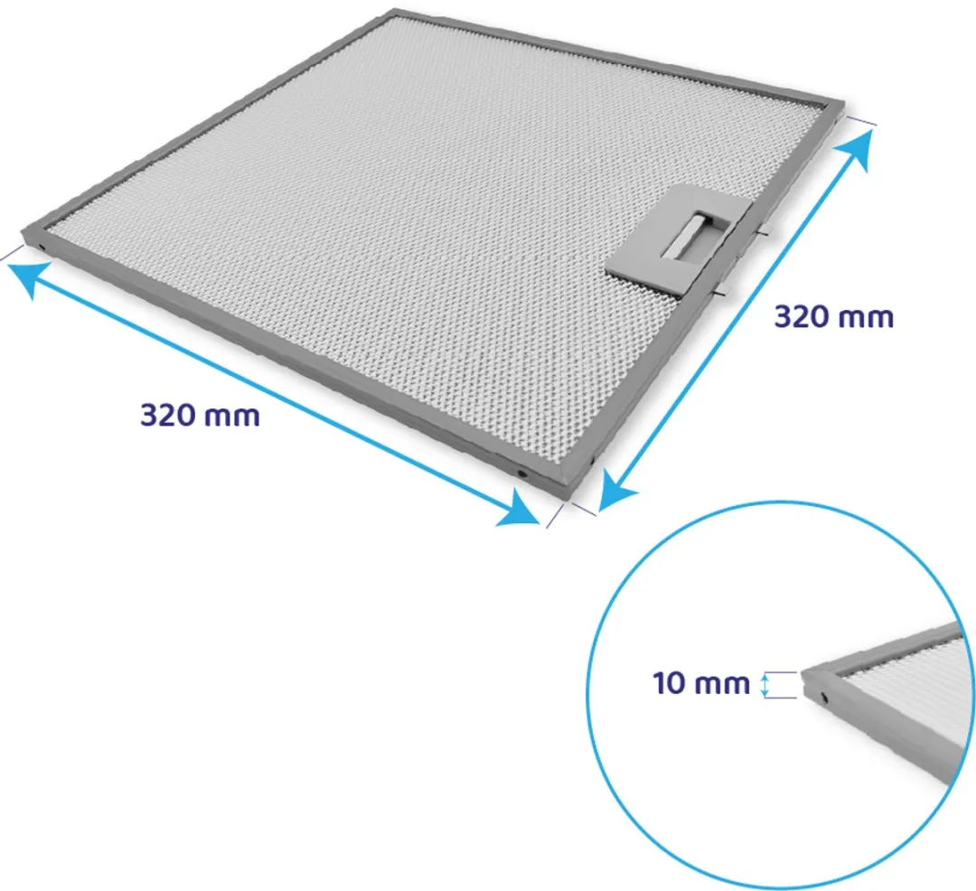 Whirlpool Bauknecht Metaalfilter 481248058144 - Zilver