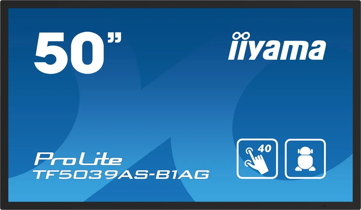 iiyama TF5039AS-B1AG 4K Touchscreen Monitor 49.5" - Zwart - afbeelding 6 van 6