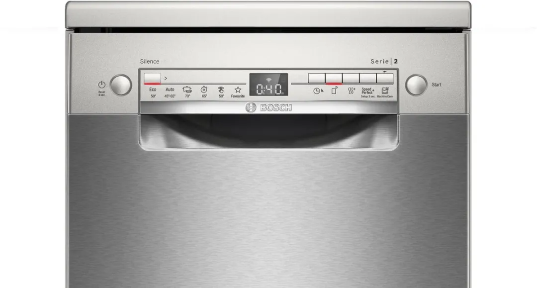 Bosch SPS2HK155E Vrijstaande Vaatwasser 45cm - 10 Couverts - Geborsteld staal