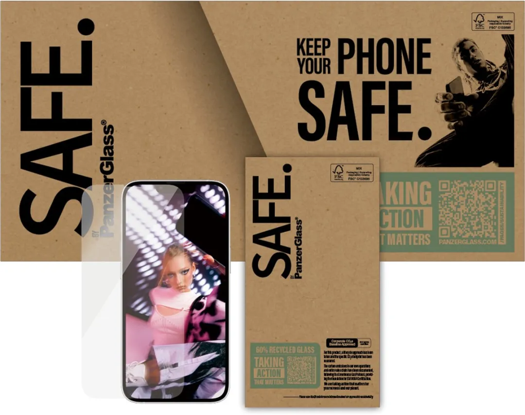 PanzerGlass SAFE. iPhone 13/14/16e/17e Schermbeschermer - Doorzichtig