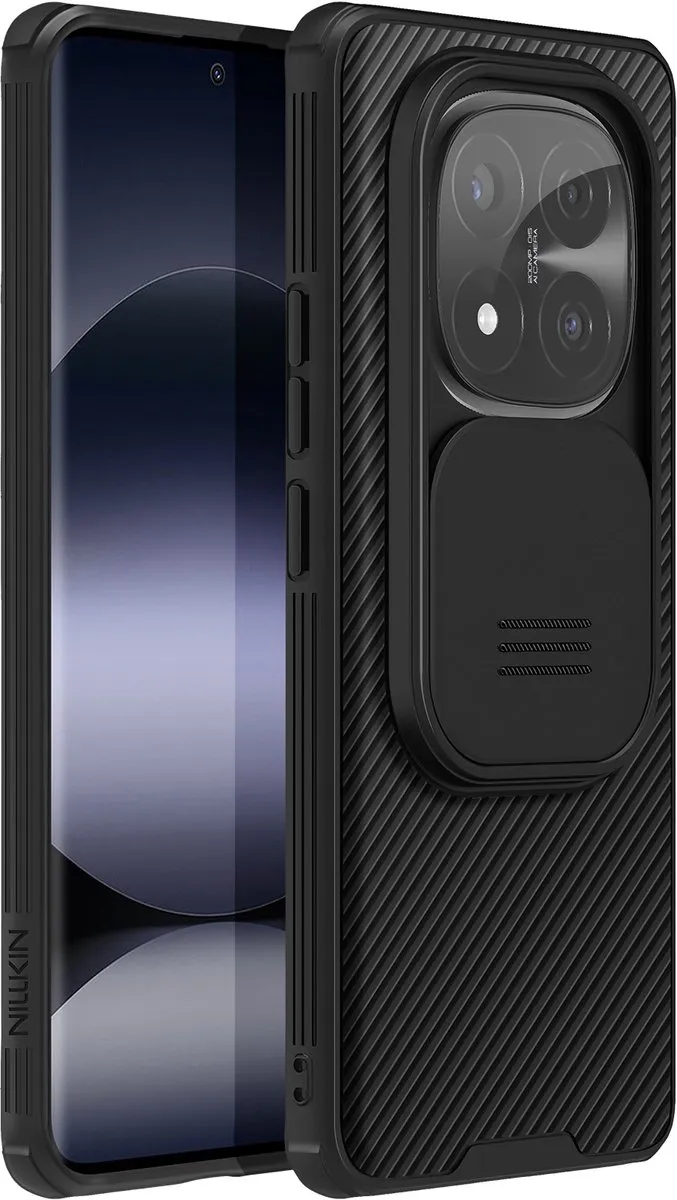 Nillkin Hoesje Redmi Note 14 Pro/Plus - Zwart - BACK-NILKAM-BK-N14P