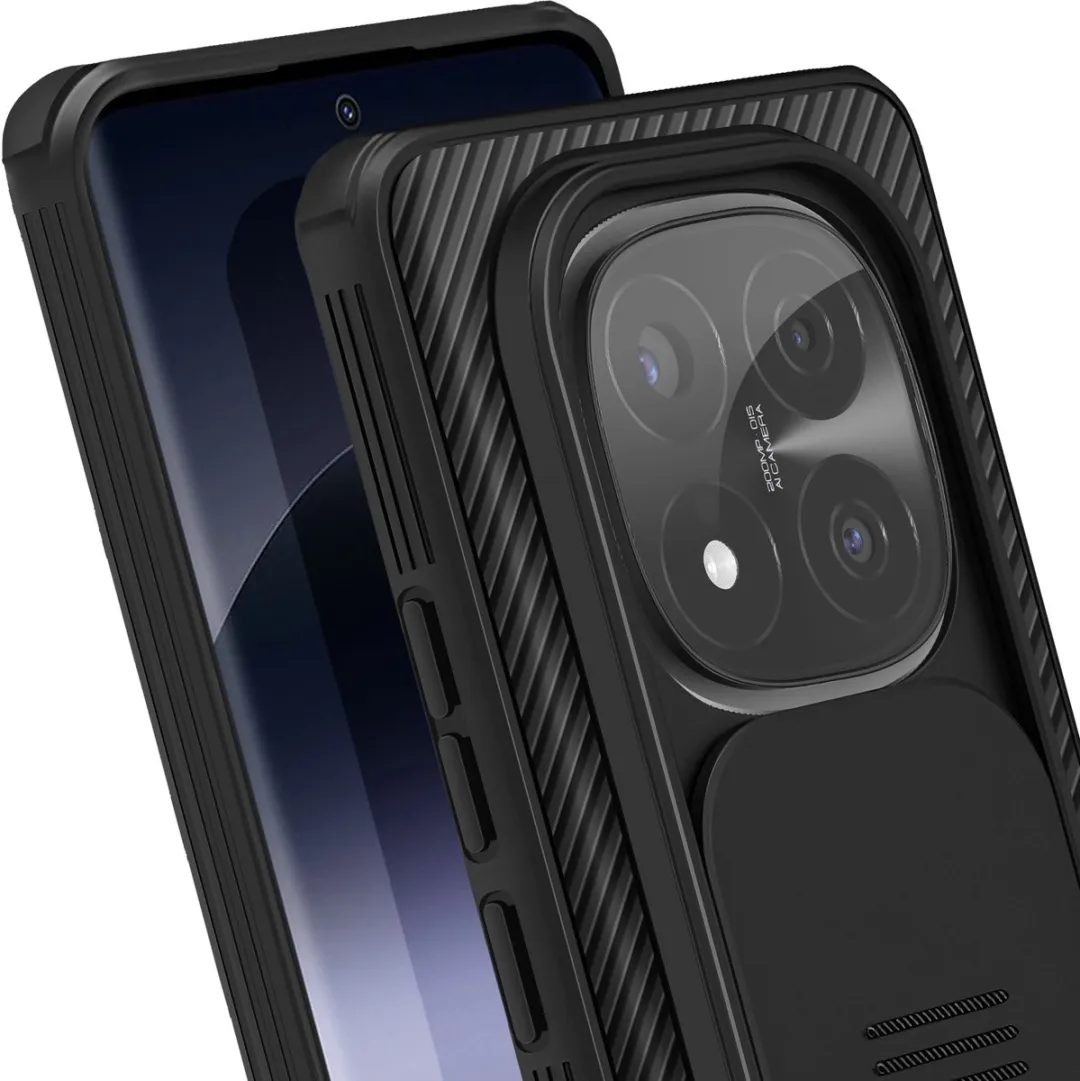 Nillkin Hoesje Redmi Note 14 Pro/Plus - Zwart - BACK-NILKAM-BK-N14P