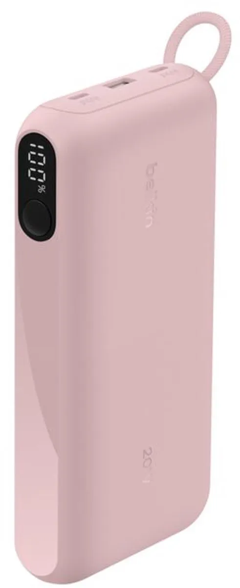 Belkin Power Bank BPB028HQPK 20000mAh - 20W - 3x Oplaadpoort - Roze