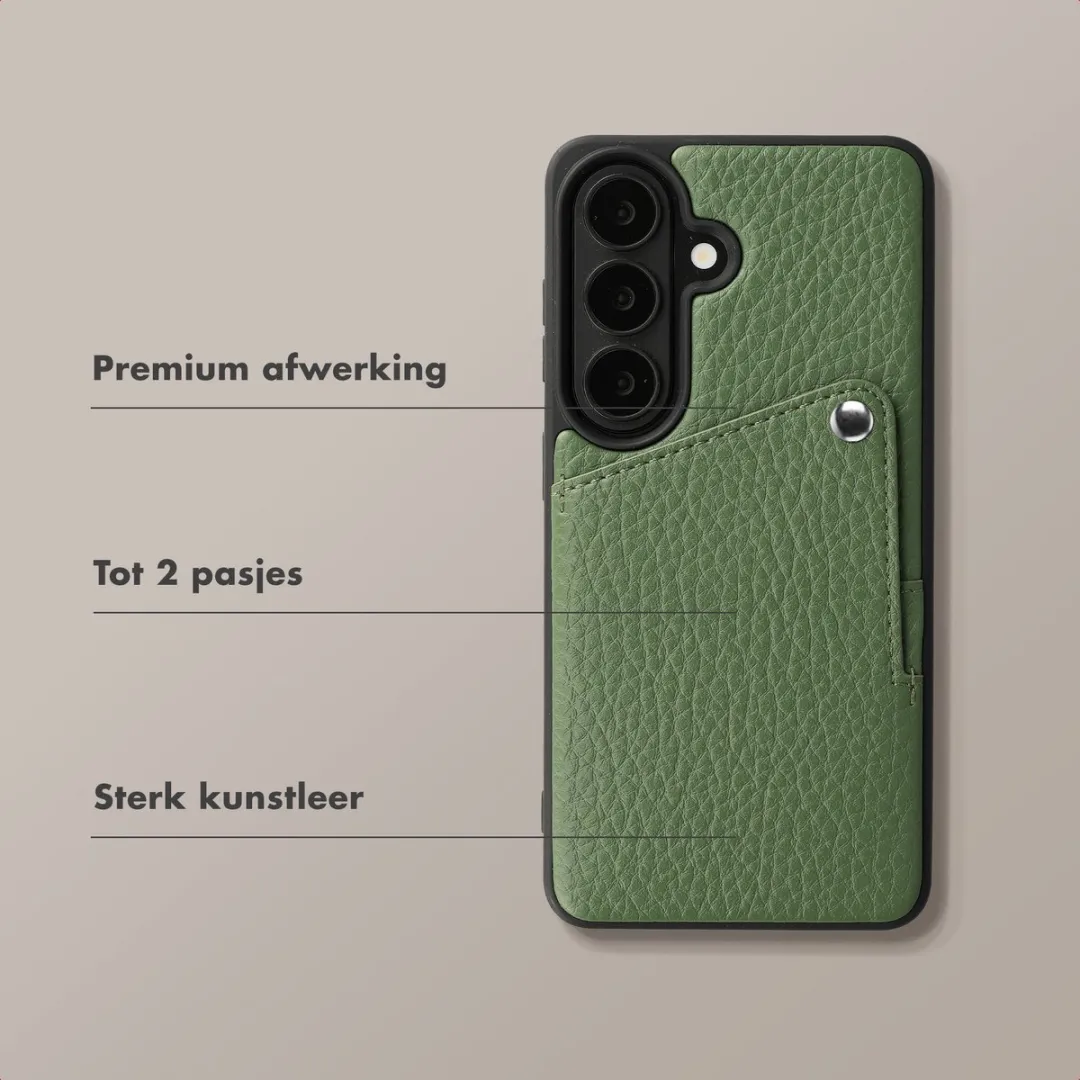 Selencia Hoesje Samsung Galaxy S26 Plus - Sage Green - 2 Pasjes