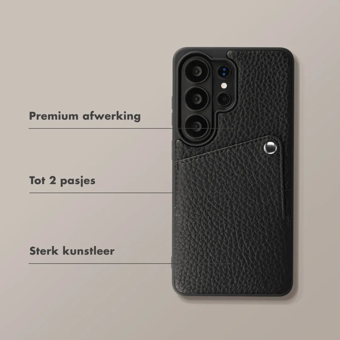 Selencia Hoesje Samsung Galaxy S26 Ultra - 2 Pasjes - Zwart