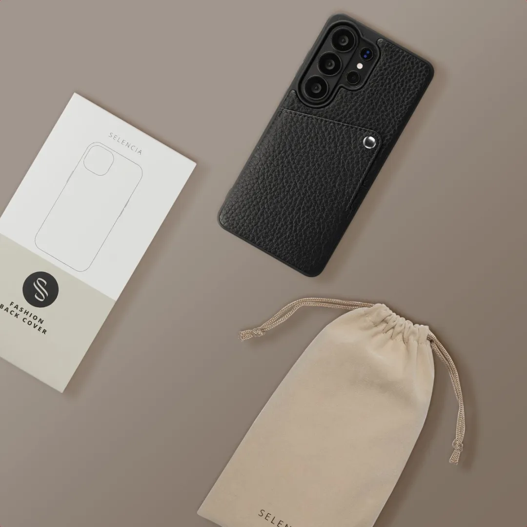 Selencia Hoesje Samsung Galaxy S26 Ultra - 2 Pasjes - Zwart