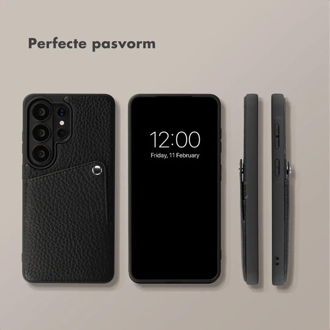Selencia Hoesje Samsung Galaxy S26 Ultra - 2 Pasjes - Zwart