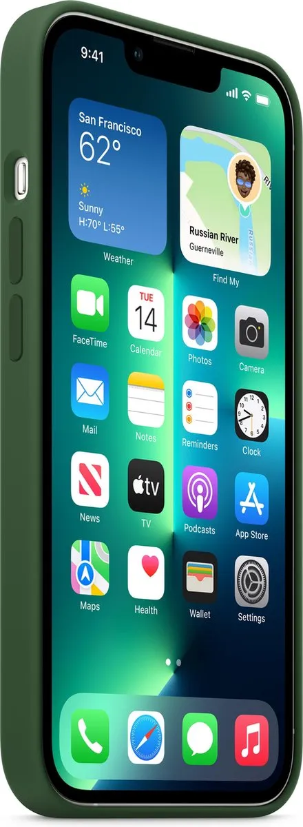 Apple Siliconen Hoesje MagSafe iPhone 13 Pro Klaver Groen MM2F3ZM/A