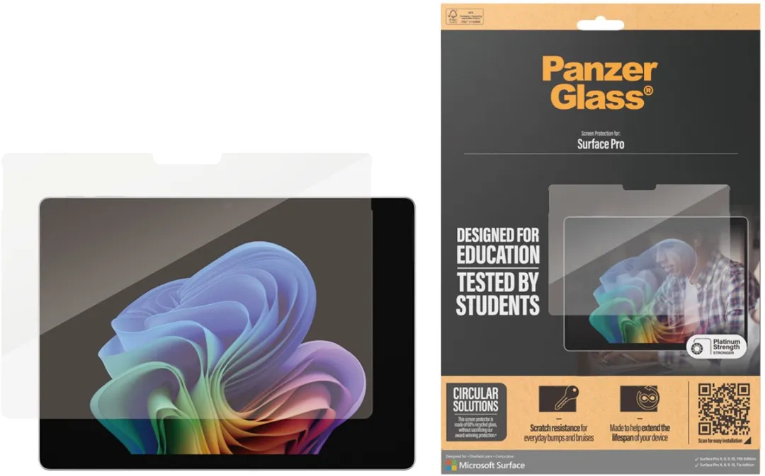 PanzerGlass Screen Protector Microsoft Surface Pro X/8/9/10/11 - Ultra-Wide Fit