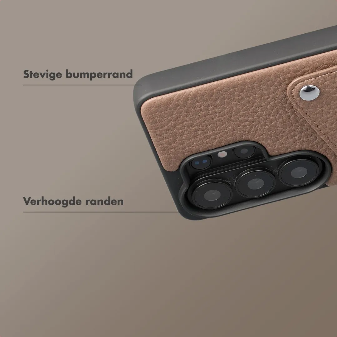Selencia Hoesje Samsung Galaxy S26 Ultra - Pashouder Mocha Brown